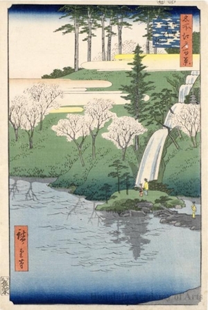 Utagawa Hiroshige: Chiyogaike Pond, Meguro - Honolulu Museum of Art