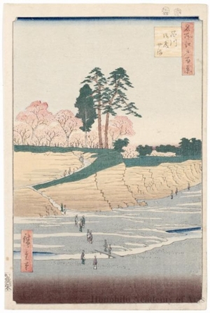 Utagawa Hiroshige: Gotenyama, Shinagawa - Honolulu Museum of Art