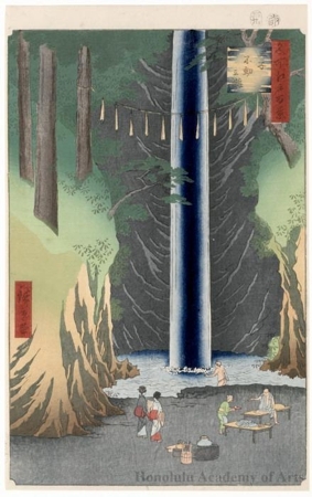 Utagawa Hiroshige: Fudö Falls, Öji - Honolulu Museum of Art