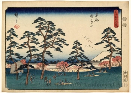 Utagawa Hiroshige: Mt. Asuka in the Eastern Capital - Honolulu Museum of Art