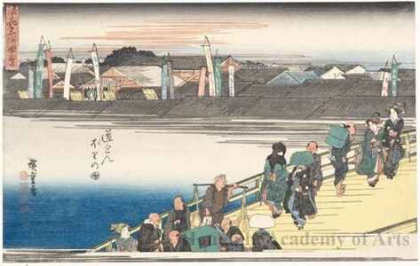 Utagawa Hiroshige, 歌川広重 (Utagawa Hiroshige)による浮世絵「Dötombori」