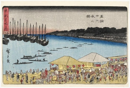 Utagawa Hiroshige: Takanawa on the Night of the Twenty-sixth - Honolulu Museum of Art