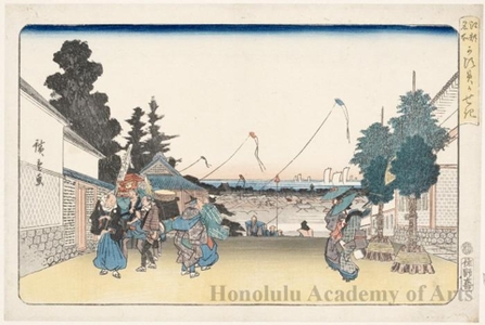 Utagawa Hiroshige: Kasumigaseki - Honolulu Museum of Art