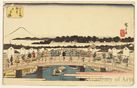 Utagawa Hiroshige: Enumeration of Bridges - Nihonbashi - Honolulu Museum of Art