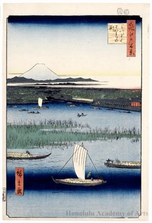 Japanese Print "Mitsumata Wakarenofuchi" by Utagawa Hiroshige, 歌川広重 (Utagawa Hiroshige)