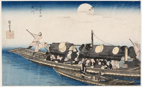 Utagawa Hiroshige: Yodo River - Honolulu Museum of Art