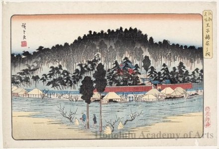 Utagawa Hiroshige: Inari Shrine at Öji - Honolulu Museum of Art