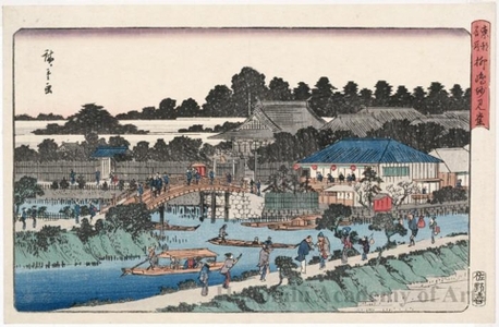 Utagawa Hiroshige: Myökendö Hall, Yanagishima - Honolulu Museum of Art