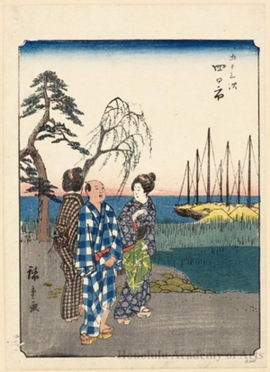 Utagawa Hiroshige: Yokkaichi - Honolulu Museum of Art