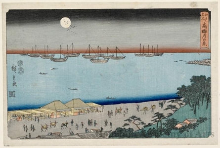 Utagawa Hiroshige: Moon Over Takanawa - Honolulu Museum of Art