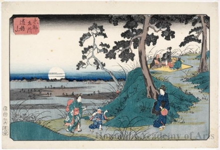 Utagawa Hiroshige, 歌川広重 (Utagawa Hiroshige)による浮世絵「Mt. Dökan」