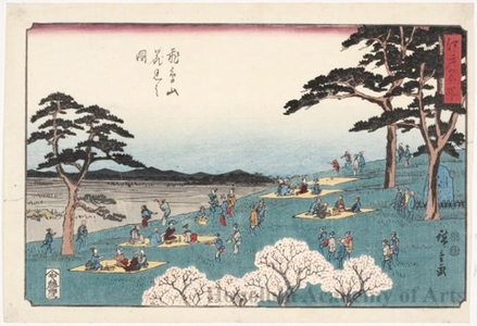 Utagawa Hiroshige: Flower Viewing at Mt. Asuka - Honolulu Museum of Art