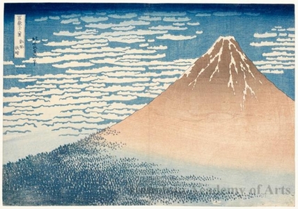 葛飾北斎: Mount Fuji in Clear Weather, or Red Fuji - ホノルル美術館