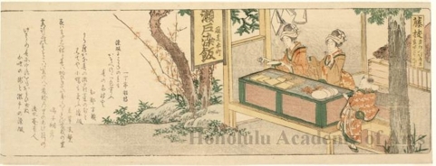 Katsushika Hokusai: Fujieda: Two ri and Nine chö to Shimada - Honolulu Museum of Art