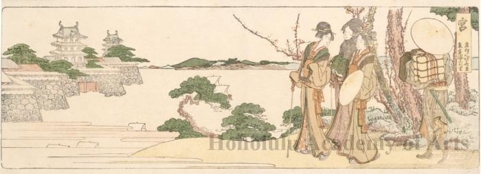 Katsushika Hokusai: Miya: Seven ri to Kuwana by sea - Honolulu Museum of Art