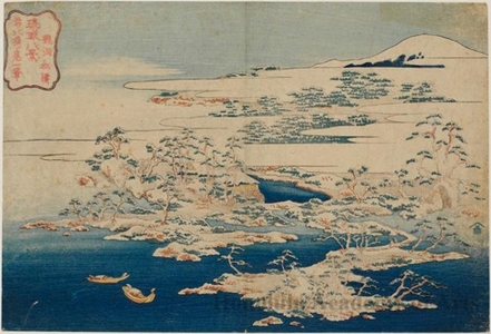 Katsushika Hokusai: Pine Wave at Ryüdo - Honolulu Museum of Art