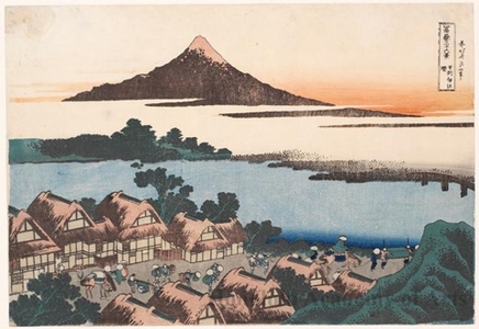 Katsushika Hokusai: Dawn at Isawa in Kai Province - Honolulu Museum of Art