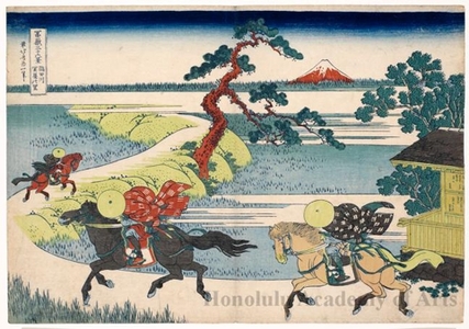 Katsushika Hokusai: Sekiya Village on the Sumidagawa - Honolulu Museum of Art