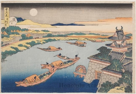 Katsushika Hokusai: Yodo River - Honolulu Museum of Art