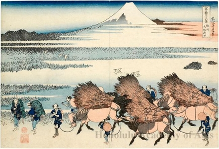 Katsushika Hokusai: The New Fields of Öno in Suruga Province - Honolulu Museum of Art