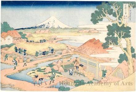 葛飾北斎: Mount Fuji from the Tea Plantation of Katakura in Suruga Province - ホノルル美術館