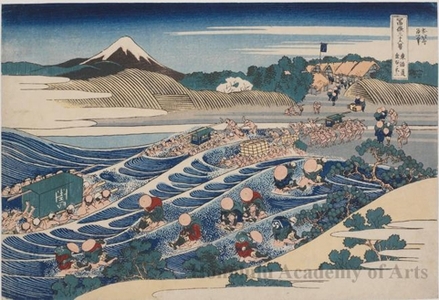 Katsushika Hokusai: Mount Fuji from Kanaya on the Tökaidö Road - Honolulu Museum of Art