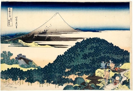 Katsushika Hokusai: The Cushion Pine at Aoyama in Edo - Honolulu Museum of Art