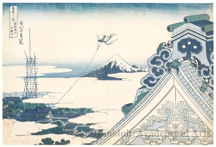 Katsushika Hokusai: Honganji Temple at Asakusa in Edo - Honolulu Museum of Art