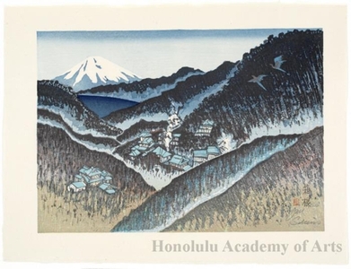 Sekino Junichirö: Hakone: Mt. Fuji over the Lake - ホノルル美術館