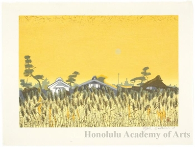 Sekino Junichirö: Fujieda: Wheat Field at Twilight - ホノルル美術館