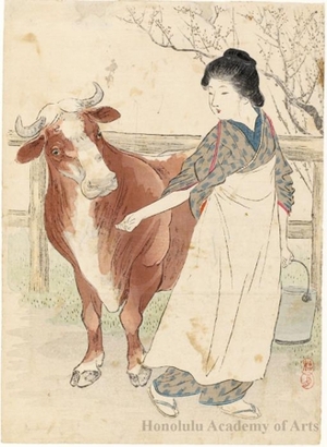 武内桂舟: Milk - ホノルル美術館