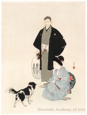 Kumon Kikusen: Trendy Five Men: Kawakami Sankichi - Honolulu Museum of Art