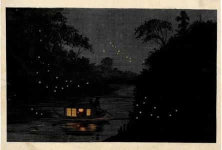 Kobayashi Kiyochika: Fireflies at Ochanomizu - Honolulu Museum of Art