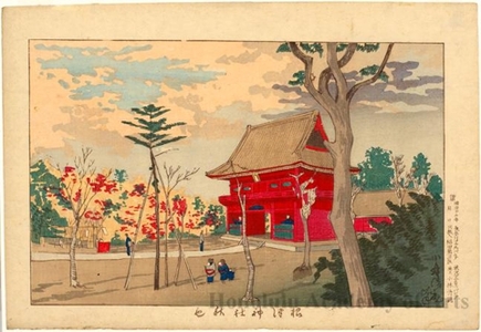 Kobayashi Kiyochika: Autumn Colors at Netsuke Shrine - Honolulu Museum of Art