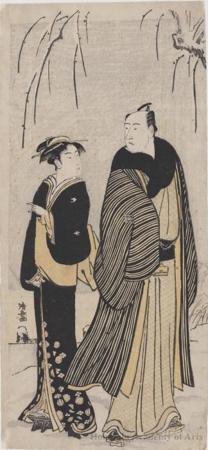 Torii Kiyonaga: Actor Matsumoto Koshiro IV in private life - Honolulu Museum of Art