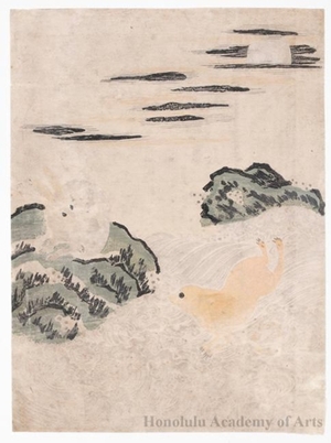 Isoda Koryusai: Hares In The Moonlight - Honolulu Museum of Art