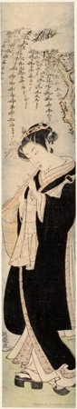 磯田湖龍齋: Woman disguised as Komusö - ホノルル美術館
