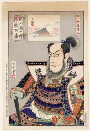 Toyohara Kunichika: Katö Kiyomasa - Honolulu Museum of Art