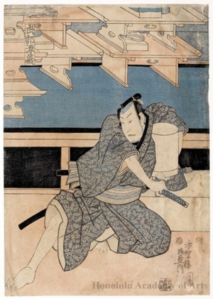 Utagawa Kunisada: Sawamura Chöjürö V as Takebe Genzö - Honolulu Museum of Art