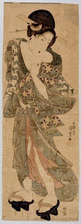 Utagawa Kunisada, 歌川国貞 (Utagawa Kunisada I (Toyokuni III))による浮世絵「Furoagari no Bijin」