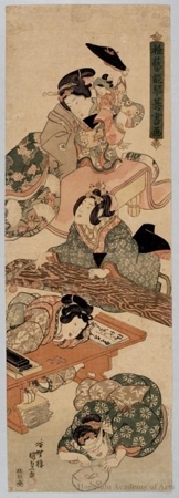 Utagawa Kunisada: Osana Geinou Kinkishoga - Honolulu Museum of Art