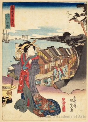 Utagawa Kunisada: Shinagawa - Honolulu Museum of Art