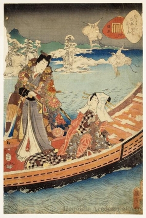 Utagawa Kunisada II: Chapter 51: Ukifune - Honolulu Museum of Art