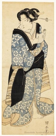 Utagawa Kuniyasu, 歌川国安 (Utagawa Kuniyasu)による浮世絵「Beautiful Woman Reading a Letter」