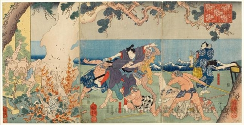 Utagawa Kuniyoshi: Banzui Chöbei - Honolulu Museum of Art