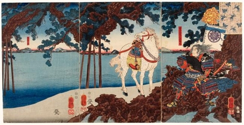 Utagawa Kuniyoshi, 歌川国芳 (Utagawa Kuniyoshi)による浮世絵「Akechi Samanosuke」