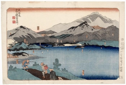 歌川国芳: Minakuchi, Ishibe, Kusatsu, Ötsu, Kyoto - ホノルル美術館