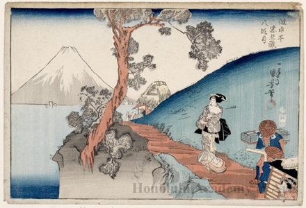 Utagawa Kuniyoshi: Act 8: Tonase and Konami Journeying to Yamashina - Honolulu Museum of Art