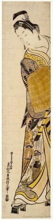 Okumura Masanobu: Onoe Kikugorö I as Soga Gorö Dressed as a Komusö - Honolulu Museum of Art