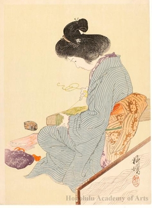 Japanese Print "Matsukaze" by Shimazaki Ryüu